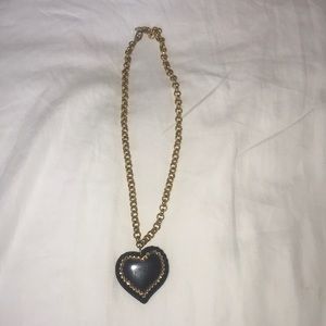 Tarina Tarantino Black Heart Necklace